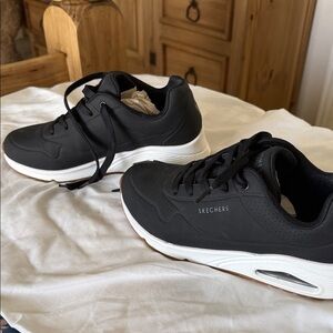 Skechers Black and White Sneakers